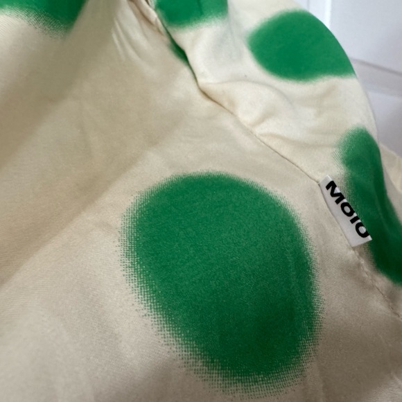 Molo Girls Green Polka Dot Dress Size 7/8 NWT Organic Viscose - Picture 10 of 10